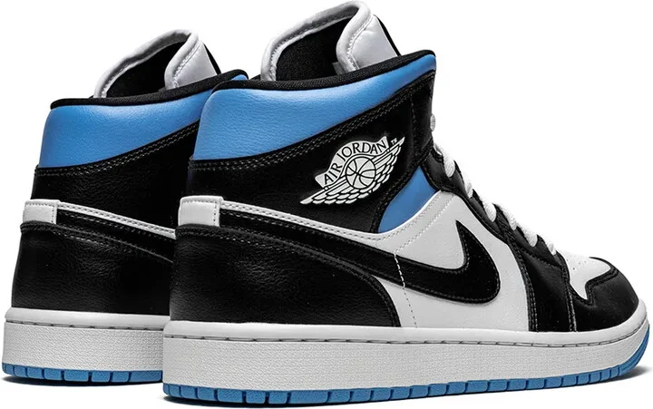 Air Jordan 1 Mid "Black/White/University Blue" sneakers - Image 3