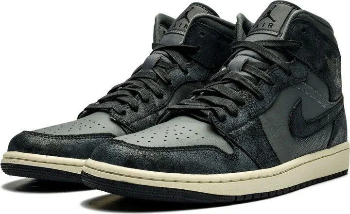 Air Jordan 1 Mid "Distressed Smoke Grey" sneakers - Image 5
