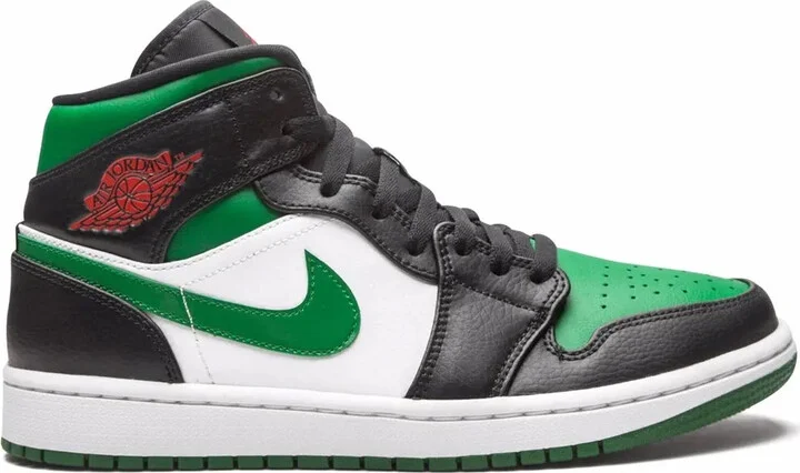 Air Jordan 1 Mid "Green Toe" sneakers