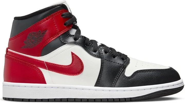 Air Jordan 1 Mid 'Gym Red Off Noir' Women's Shoes