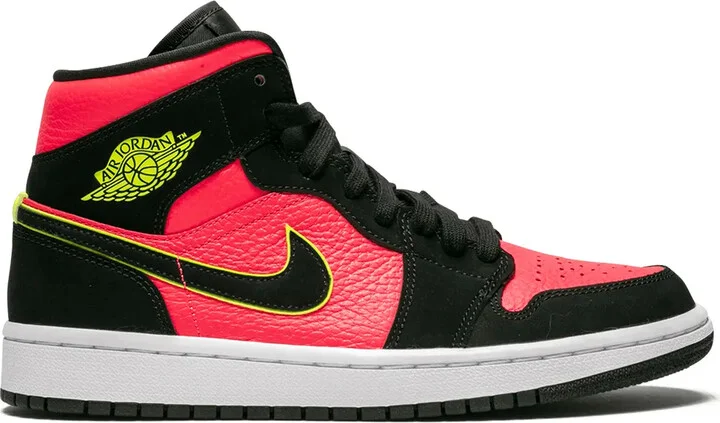 Air Jordan 1 Mid "Hot Punch/Volt" sneakers