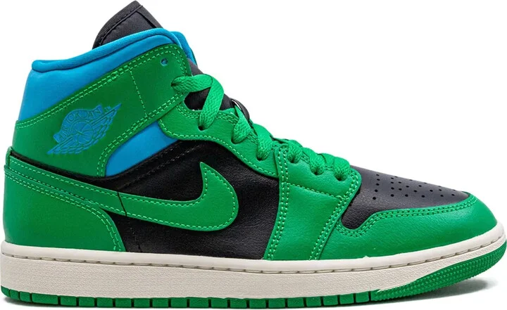 Air Jordan 1 Mid "Lucky Green Aquatone" sneakers