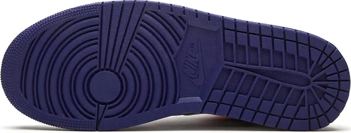 Air Jordan 1 Mid "Royal Blue/Laser Orange" sneakers - Image 4