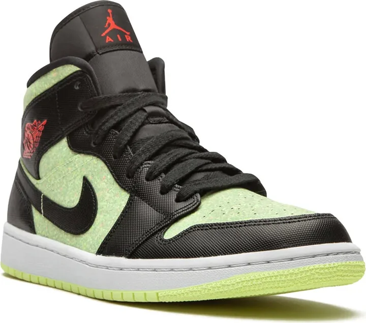 Air Jordan 1 Mid SE "Barely Volt/Chile Red" sneakers - Image 2