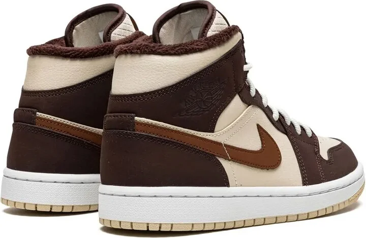 Air Jordan 1 Mid SE "Brown Basalt Fleece" sneakers - Image 3