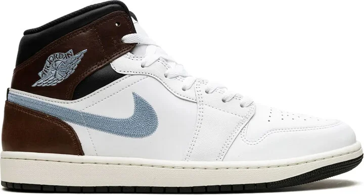 Air Jordan 1 Mid SE "Brown/Blue/Grey" sneakers