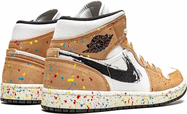 Air Jordan 1 Mid SE "Brushstroke" sneakers - Image 3
