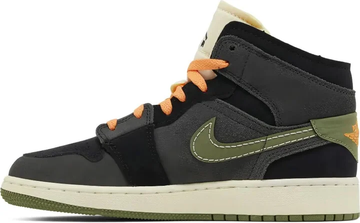 Air Jordan 1 Mid SE "Craft Anthracite/Light Olive" sneakers - Image 5