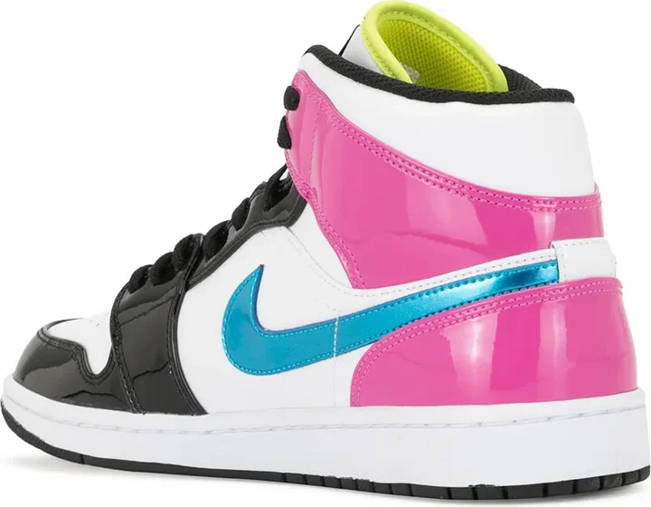 Air Jordan 1 Mid SE "Cyber / Active Fuchsia" sneakers - Image 3