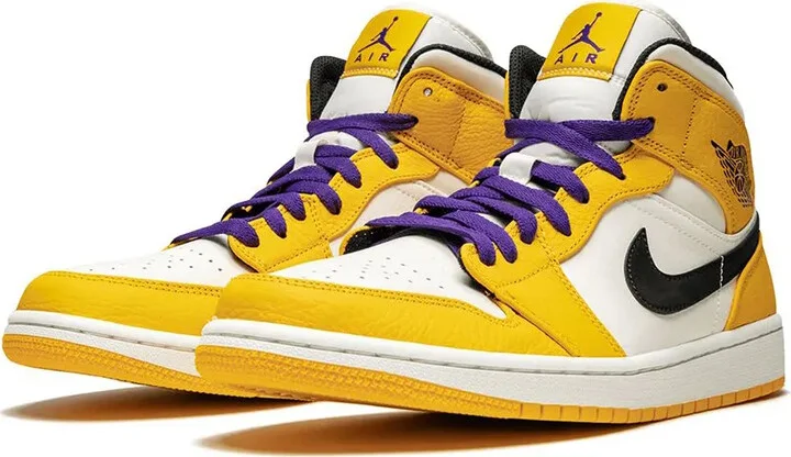 Air Jordan 1 Mid SE "Lakers" sneakers - Image 2