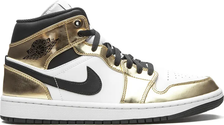 Air Jordan 1 Mid SE "Metallic Gold/Black/White" sneakers