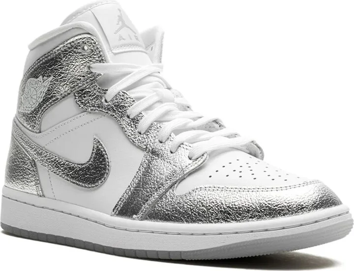 Air Jordan 1 Mid SE "Metallic Silver" sneakers - Image 2