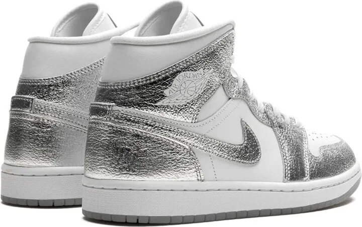 Air Jordan 1 Mid SE "Metallic Silver" sneakers - Image 3