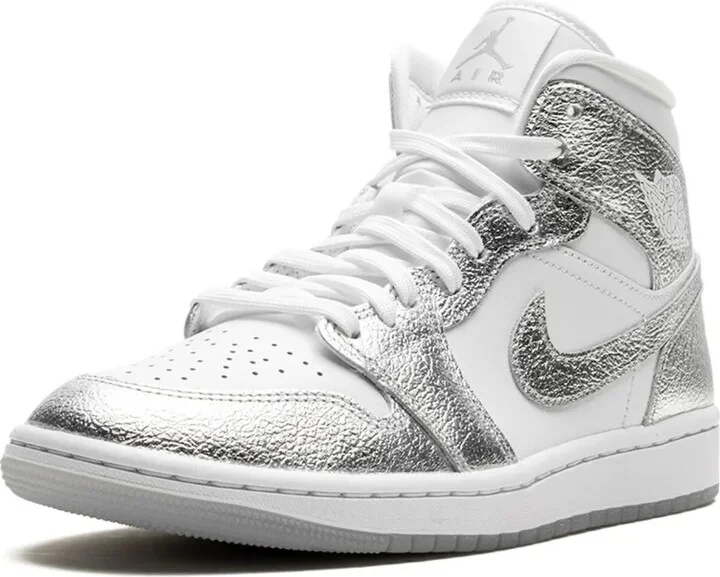 Air Jordan 1 Mid SE "Metallic Silver" sneakers - Image 5