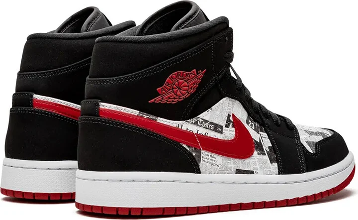Air Jordan 1 Mid SE "Newspaper Air Times" sneakers - Image 3