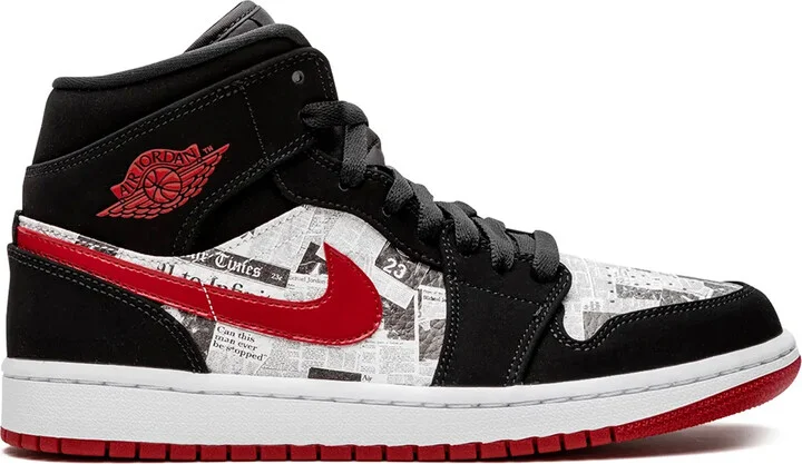 Air Jordan 1 Mid SE "Newspaper Air Times" sneakers