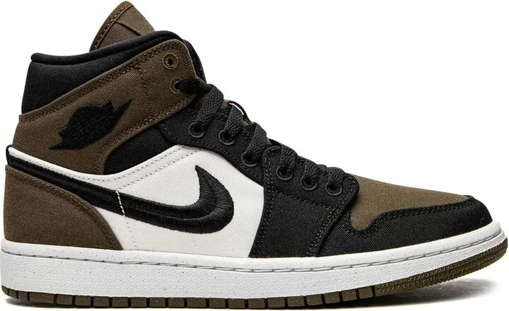 Air Jordan 1 Mid SE "Olive Toe" sneakers