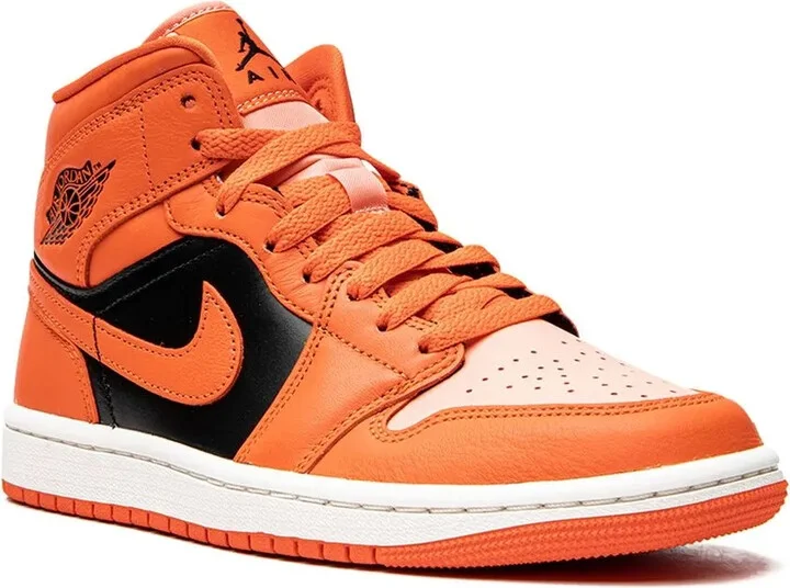 Air Jordan 1 Mid SE "Orange/Black" sneakers - Image 2