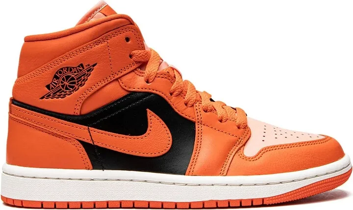 Air Jordan 1 Mid SE "Orange/Black" sneakers