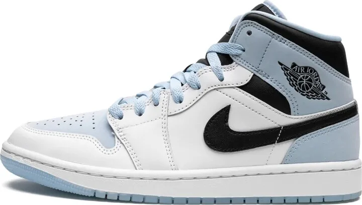 Air Jordan 1 Mid SE "White/Ice Blue-Black" sneakers - Image 5