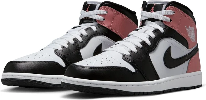 White/ Black/ Rust Pink