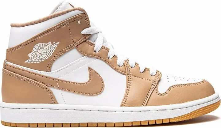 Air Jordan 1 Mid "Tan/Gum" sneakers