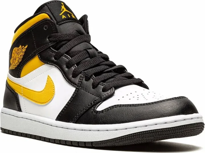 Air Jordan 1 Mid "White/Pollen/Black" sneakers - Image 2