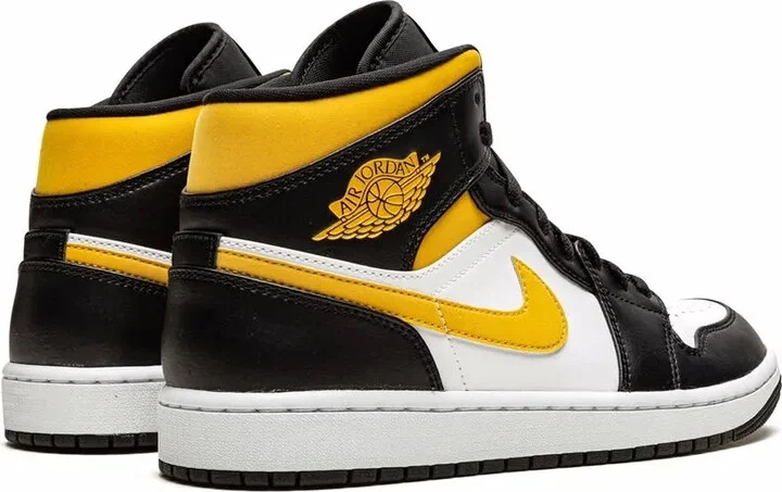Air Jordan 1 Mid "White/Pollen/Black" sneakers - Image 3