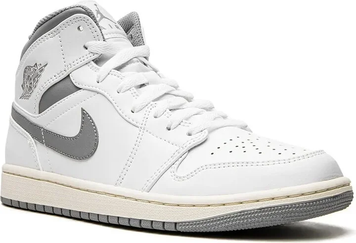 Air Jordan 1 Mid "White/Stealth Grey" sneakers - Image 2
