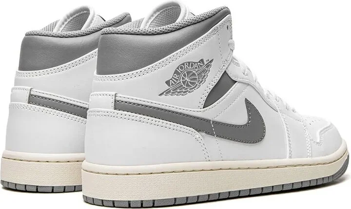 Air Jordan 1 Mid "White/Stealth Grey" sneakers - Image 3