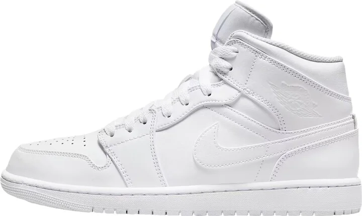 Air Jordan 1 Mid White / White - White 554724-136 Men's