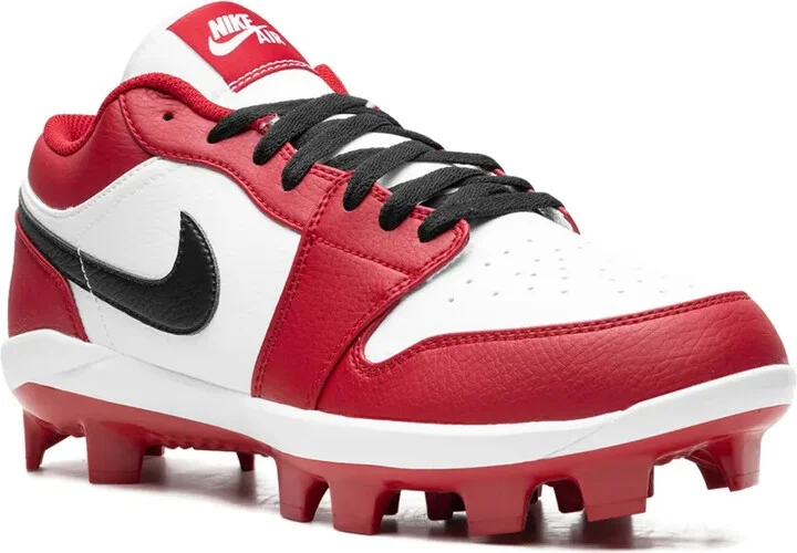 Air Jordan 1 Retro MCS Low "Gym Red" baseball cleats - Image 2