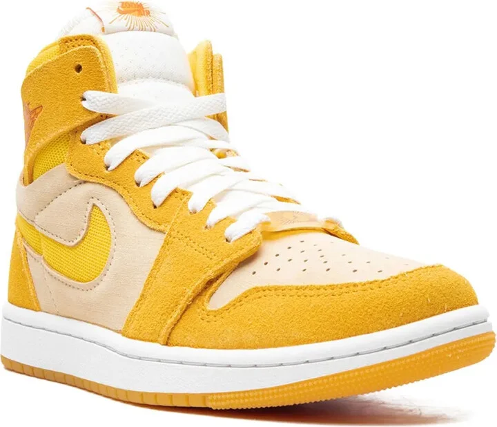 Air Jordan 1 Zoom Air CMFT 2 "Yellow Ochre/Tour Yellow-Pale Vanilla-Safety" sneakers - Image 2