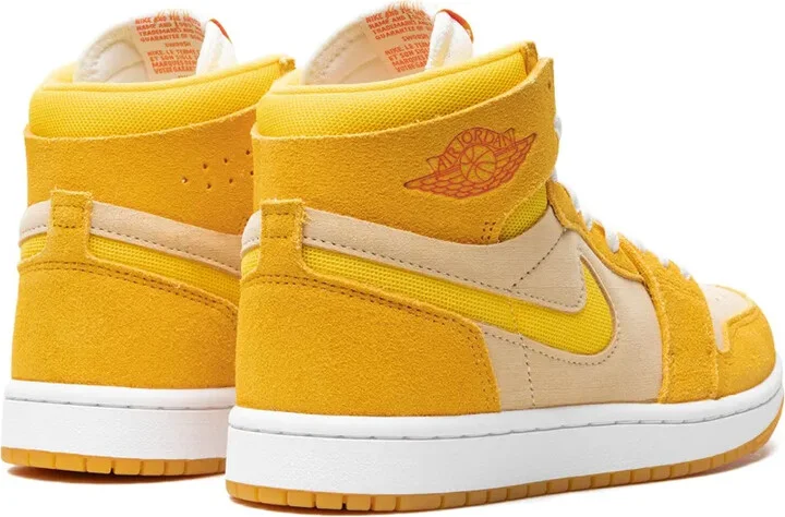 Air Jordan 1 Zoom Air CMFT 2 "Yellow Ochre/Tour Yellow-Pale Vanilla-Safety" sneakers - Image 4