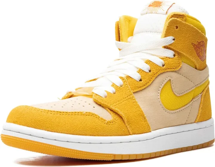 Air Jordan 1 Zoom Air CMFT 2 "Yellow Ochre/Tour Yellow-Pale Vanilla-Safety" sneakers - Image 5