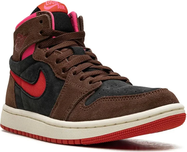 Air Jordan 1 Zoom Air CMFT "Cacao Wow/Picante Red/Black/Hyper Pink" sneakers - Image 2