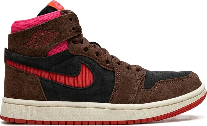 Air Jordan 1 Zoom Air CMFT "Cacao Wow/Picante Red/Black/Hyper Pink" sneakers