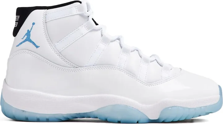 Air Jordan 11 high-top silhouette athletic sneakers