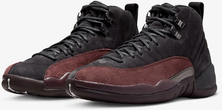 Air Jordan 12 x A Ma ManiÃre DV6989-001 Women's 7 Black Lifestyle Shoes GBNC55