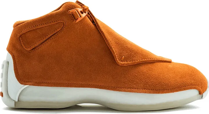 Air Jordan 18 suede pack campfire orange