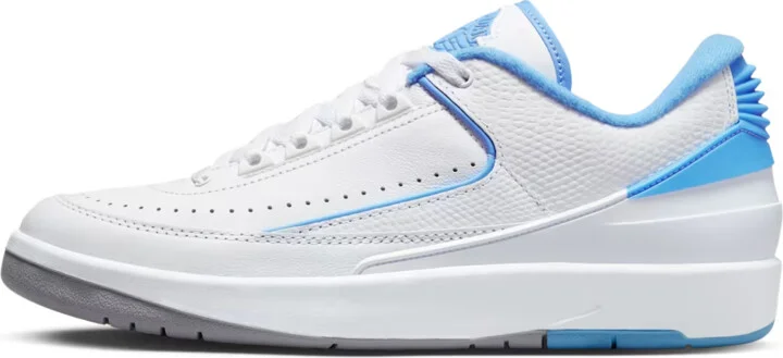 Air Jordan 2 Low DV9956-104 Men's White University Blue Basketball Shoes GBNC285