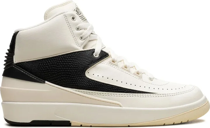 Air Jordan 2 Retro "Sail/Black" sneakers