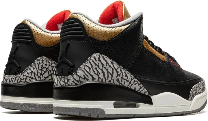 Air Jordan 3 "Black Cement Gold" sneakers - Image 3