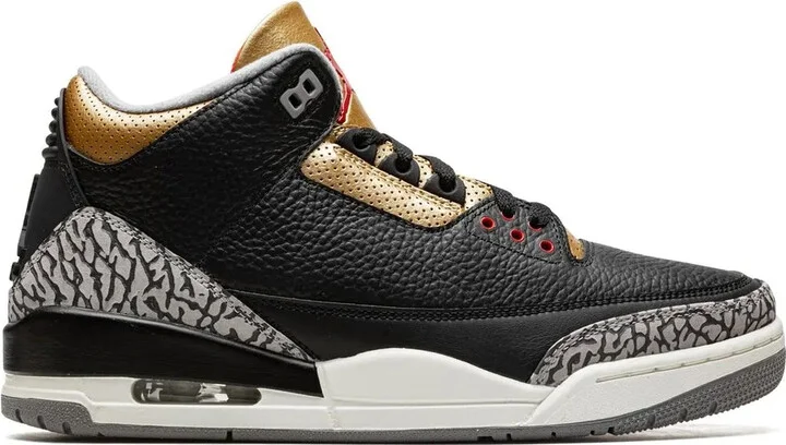 Air Jordan 3 "Black Cement Gold" sneakers