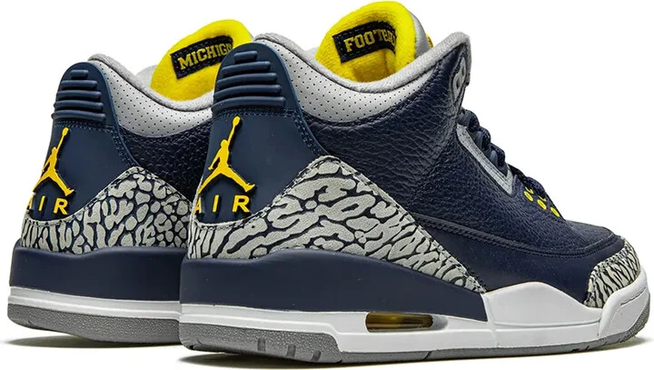 Air Jordan 3 Retro PE "Michigan" sneakers - Image 3