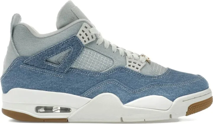 Air Jordan 4 denim-panel sneakers - Image 2