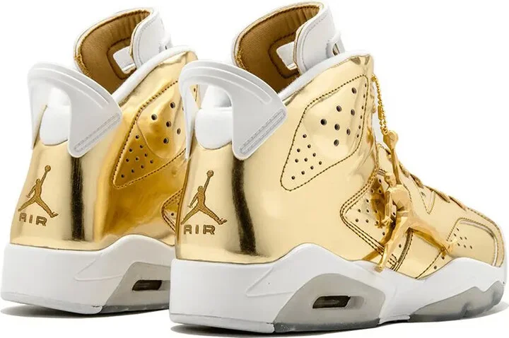 Air Jordan 6 Retro P1NNACLE "Metallic Gold/White" sneakers - Image 3