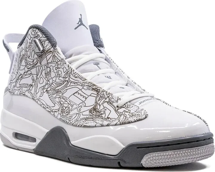 Air Jordan Dub Zero "White/Cool Grey" sneakers - Image 2