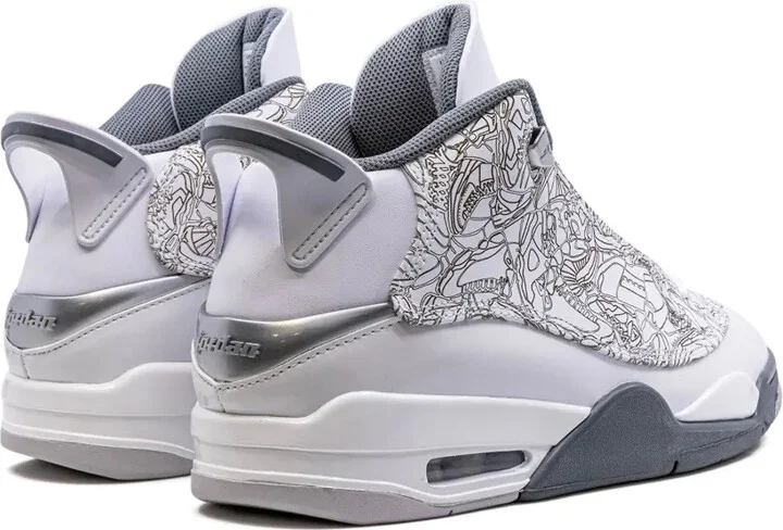 Air Jordan Dub Zero "White/Cool Grey" sneakers - Image 3