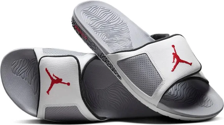 Air Jordan Hydro 3 Retro "White Cement" slides - Image 2